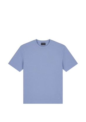 Emporio Armani waffle-knit T-shirt - Blue