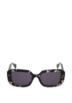 AllSaints Jade tortoiseshell-effect rectangle-frame sunglasses - Black