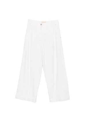 MOMONÌ wide-leg trousers - White