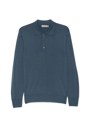 Canali knit polo shirt - Blue