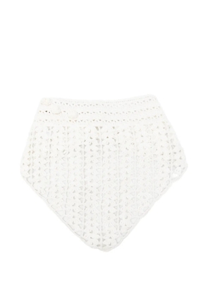 Magda Butrym crochet scarf - White