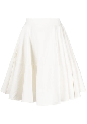 Palmer//Harding flared high-waisted skirt - White