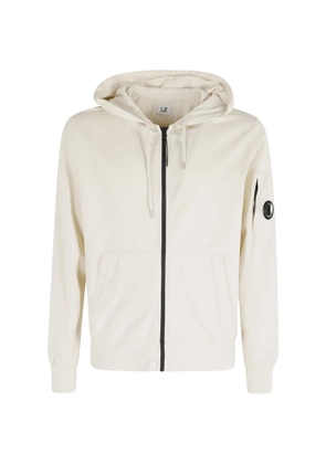 C.P. Company Lens-detail zip-up hoodie - Neutrals