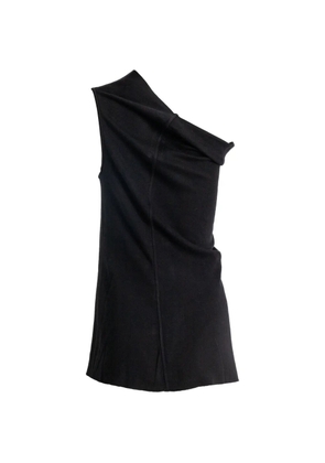 Rick Owens one-shoulder draped top - Black