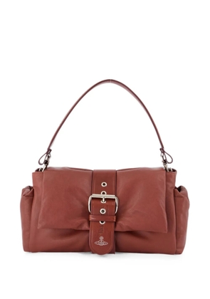 Vivienne Westwood Hazel Treasure leather shoulder bag - Brown