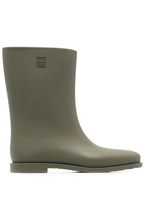TOTEME Rain logo-debossed boots - Green