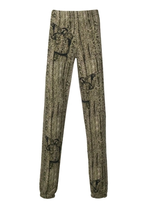 Off-White graphic detail track pants - Green