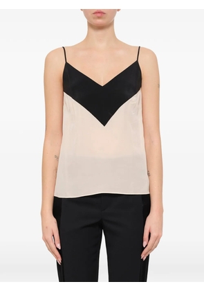 Lanvin chevron-panel camisole top - Neutrals