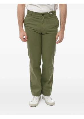 Department 5 logo-patch trousers - Green