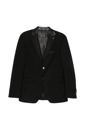 Karl Lagerfeld Crest button-fastening blazer - Black