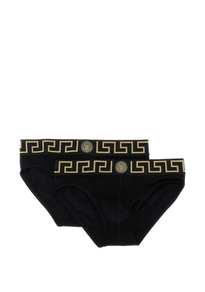 Versace Greca Medusa briefs (set of two) - Black