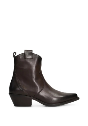 Metisse pointed-toe boots - Brown