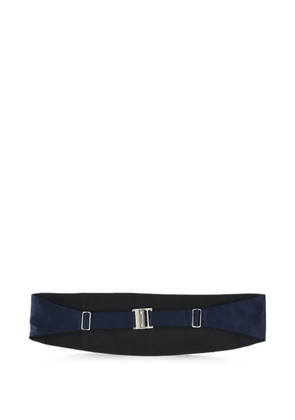Corneliani pleated satin cummerbund - Blue