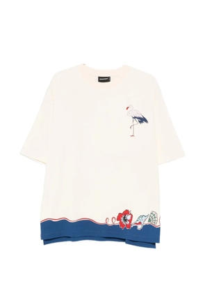 DSQUARED2 Aloha-print T-shirt - White