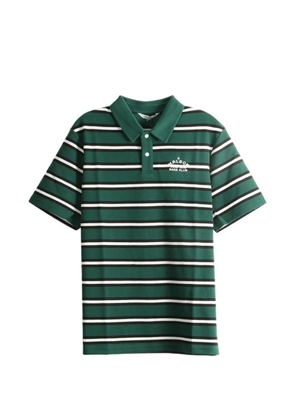 Malbon Golf Fairway Bass Club striped short-sleeve polo shirt - Green