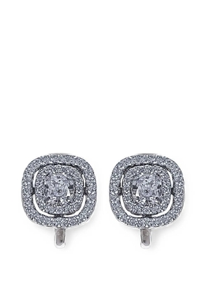 Fantasia by Deserio double-halo earrings - Silver