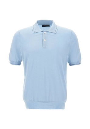 Gran Sasso short-sleeve polo shirt - Blue