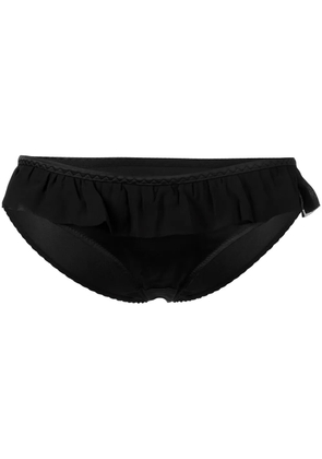 Gilda & Pearl Bardot frilled trimmed briefs - Black