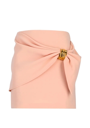 Elisabetta Franchi draped-detail mini skirt - Pink