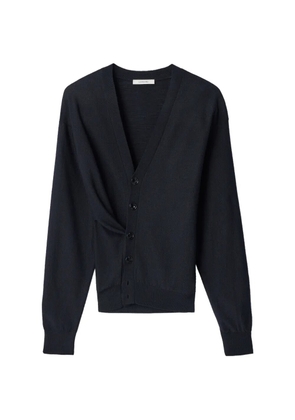 LEMAIRE relaxed Twisted cardigan in merino blend - Black