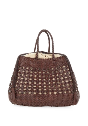 DRAGON DIFFUSION Santa Cano woven leather tote bag - Brown