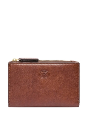 The Bridge logo-embossed leather wallet - Brown