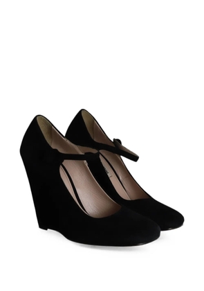 Miu Miu Pre-Owned wedge pumps - Black