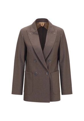 Max Mara double-breasted peak-lapels jacket - Brown