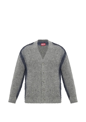 Diesel K-Remo brushed-knit cardigan - Grey