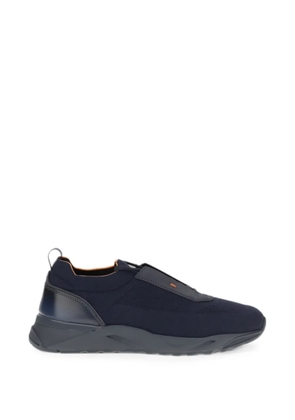 Santoni panelled sneakers - Blue