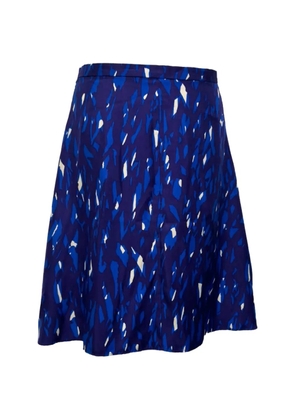 Balenciaga Pre-Owned printed A-line skirt - Blue