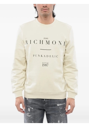 John Richmond logo-print sweatshirt - Neutrals