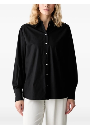Karl Lagerfeld embroidered-logo button-up shirt - Black