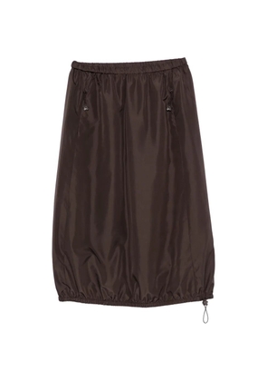 Cecilie Bahnsen drawstring-hem balloon midi skirt - Brown