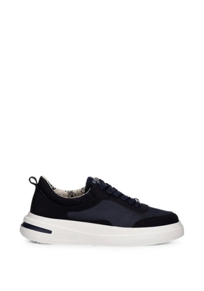 GUESS USA logo-plaque panelled sneakers - Blue
