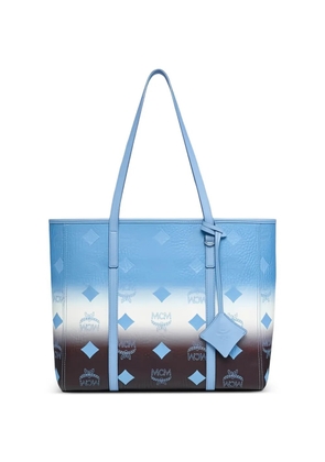 MCM medium Visetos ombré-effect tote bag - Blue