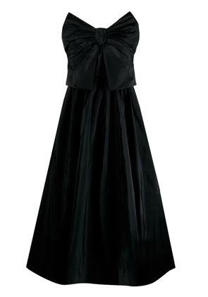 RED Valentino bow appliqué strapless mididress - Black