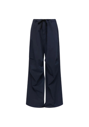 MM6 Maison Margiela drawstring-waist pleated pants - Blue