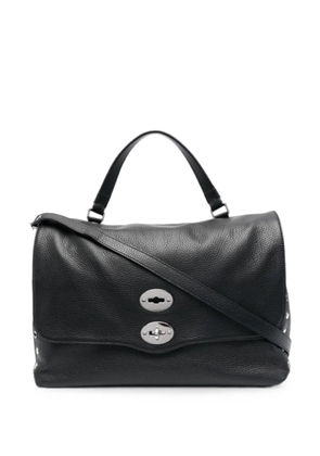 Zanellato Postina stud-embellished leather shoulder bag - Black