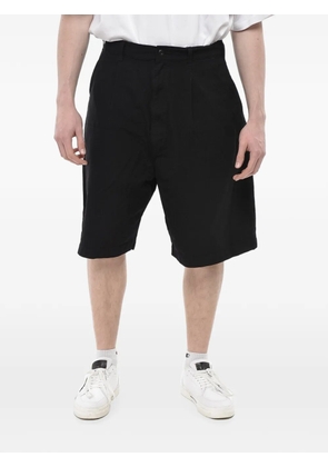 Junya Watanabe MAN pleated knee-length shorts - Black