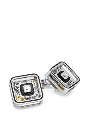 Tateossian square gear cufflinks - Silver