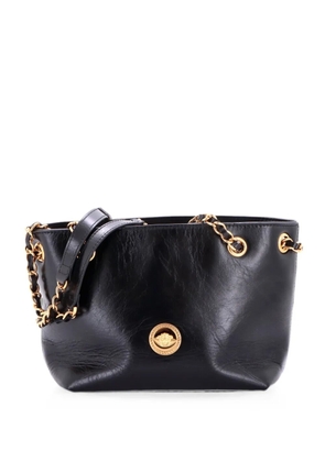Versace Pre-Owned Medusa Icon Chain Tote Leather Mini bucket bag - Black