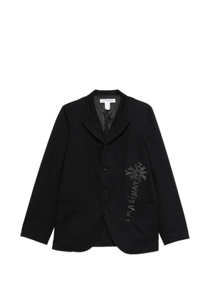 Comme Des Garçons Shirt graphic-print blazer - Blue