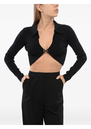 John Richmond cropped slim-fit cardigan - Black