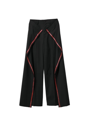 Junya Watanabe wide-leg taping trousers - Black
