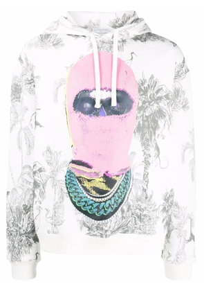 Ih Nom Uh Nit graphic palm-print hoodie - White
