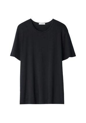 LEMAIRE scoop-neck T-shirt in ribbed jersey - Black