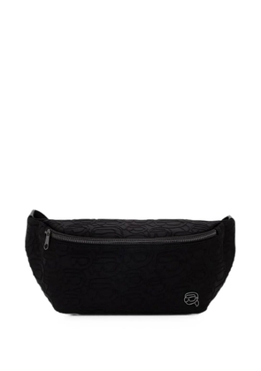 Karl Lagerfeld logo-embossed belt bag - Black