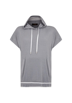 Moorer short-sleeve hoodie - Grey