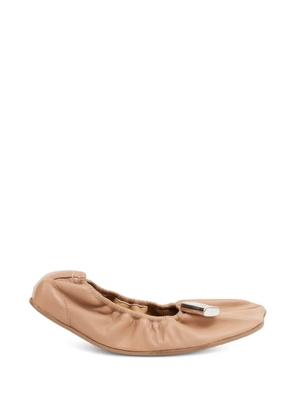 MM6 Maison Margiela Anatomic numeric-tag ballet flats - Neutrals